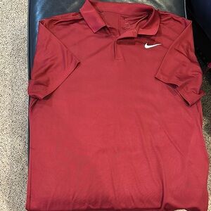 Nike Men's Red Polo Shirt